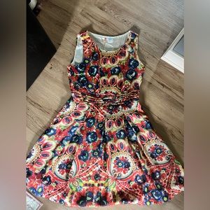 Alice Moon silk floral fit and flare